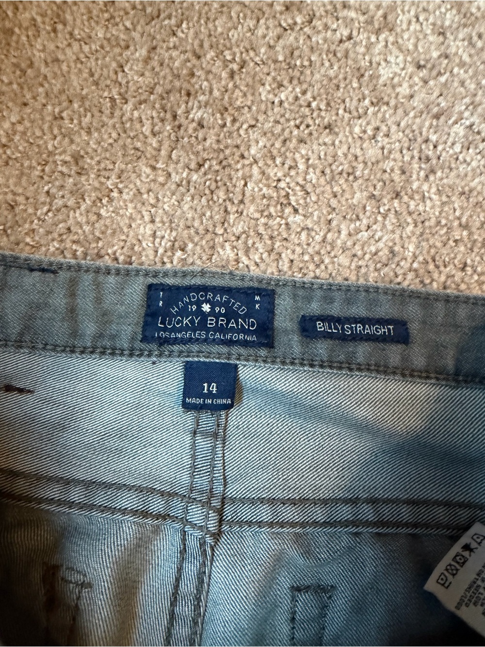 Lucky Brand Billy Straight Boy’s Jeans in Light Blue Wash